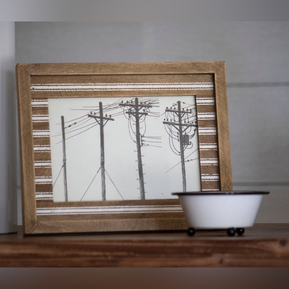5x7 Prescott Ticking Stripe Photo Frame